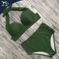 2020 sexy hohe Taille Bikini Set Women Badeanzug Push Up Top Badeanzug Strand Biquini biquini